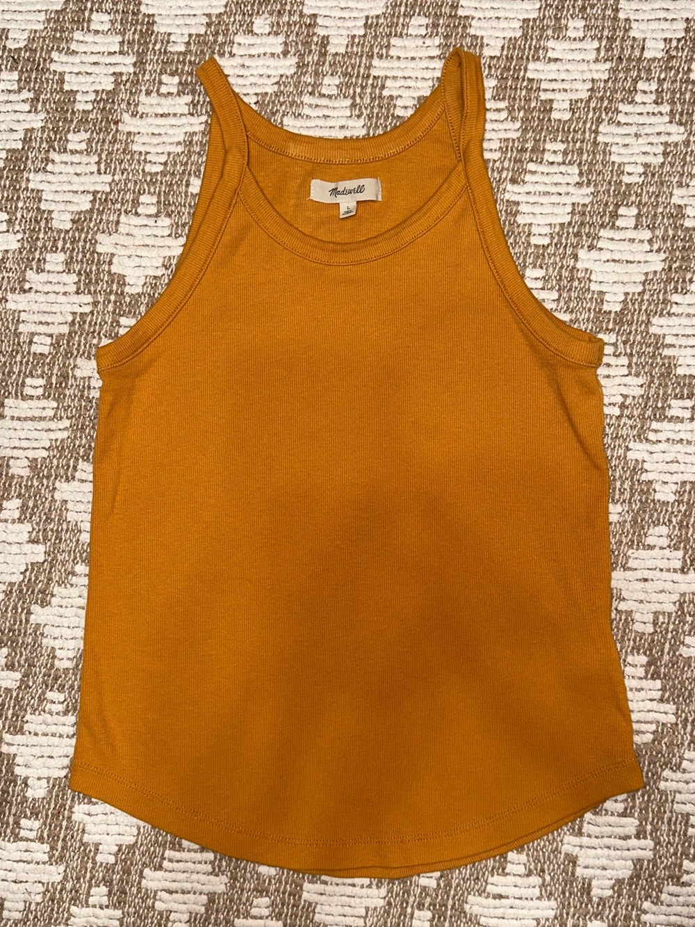 Madewell Women's Golden Mustard Ribbed Tank